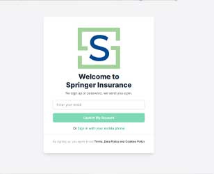 Springer insurance iOS and Android App